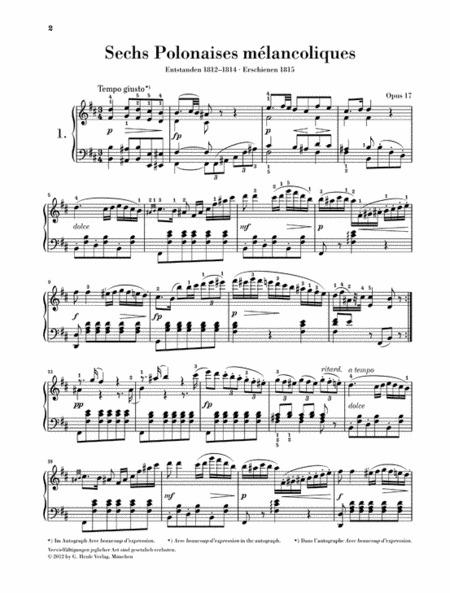 Franz Xaver Mozart – Complete Piano Works, Vol. II