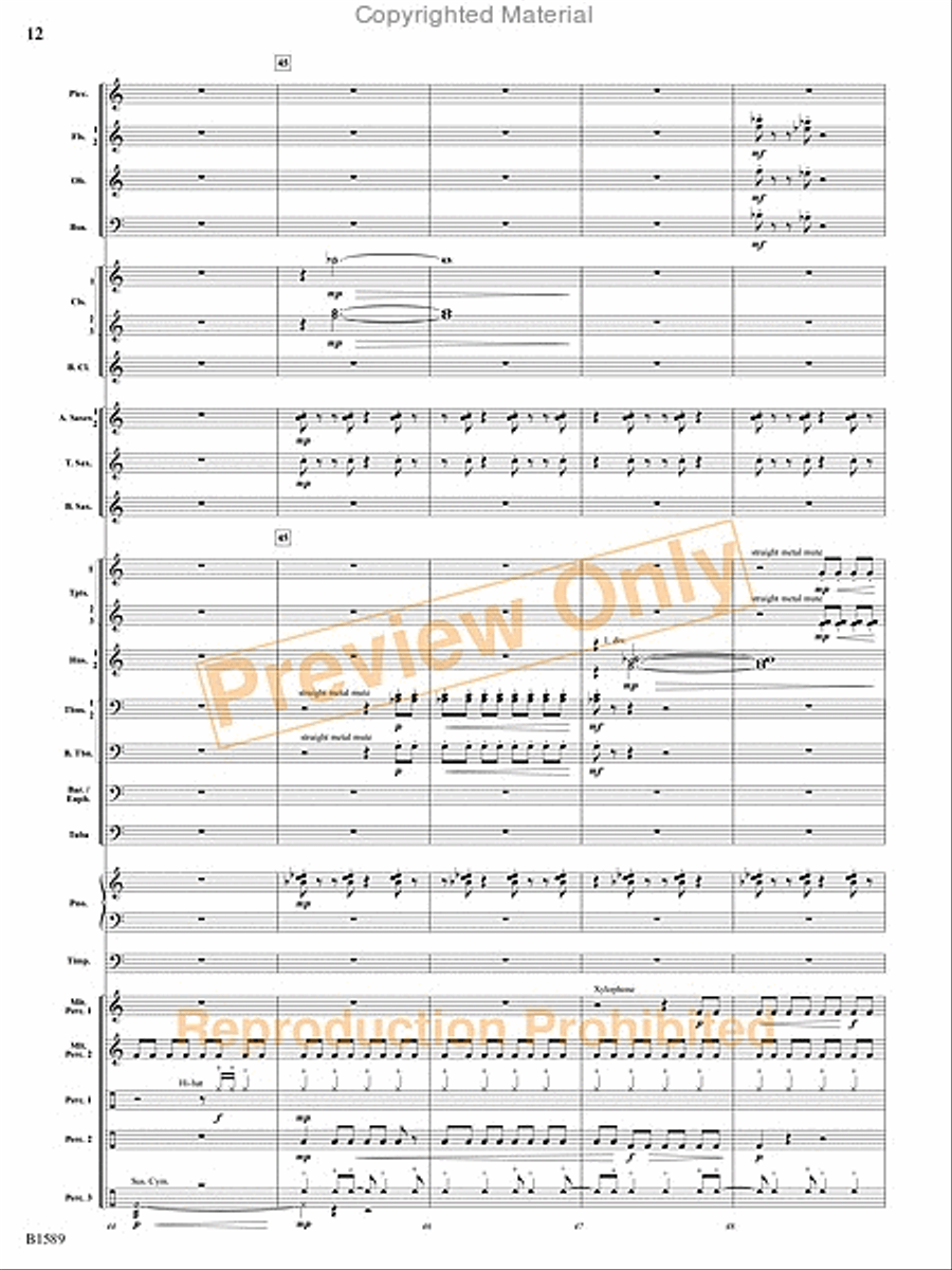 Pulse Concert Band scores gallery preview page 49