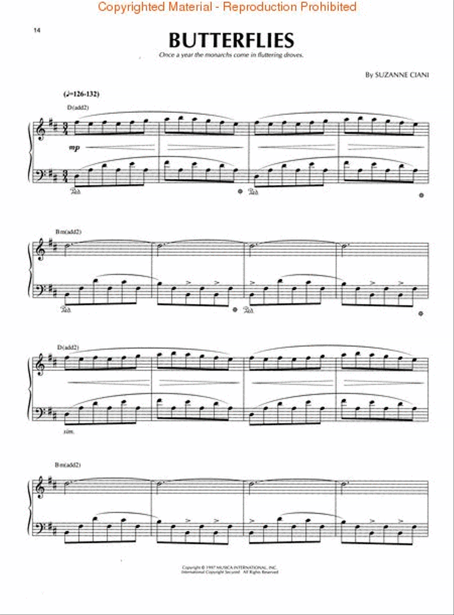 Best of Suzanne Ciani Piano Solo scores gallery preview page 3