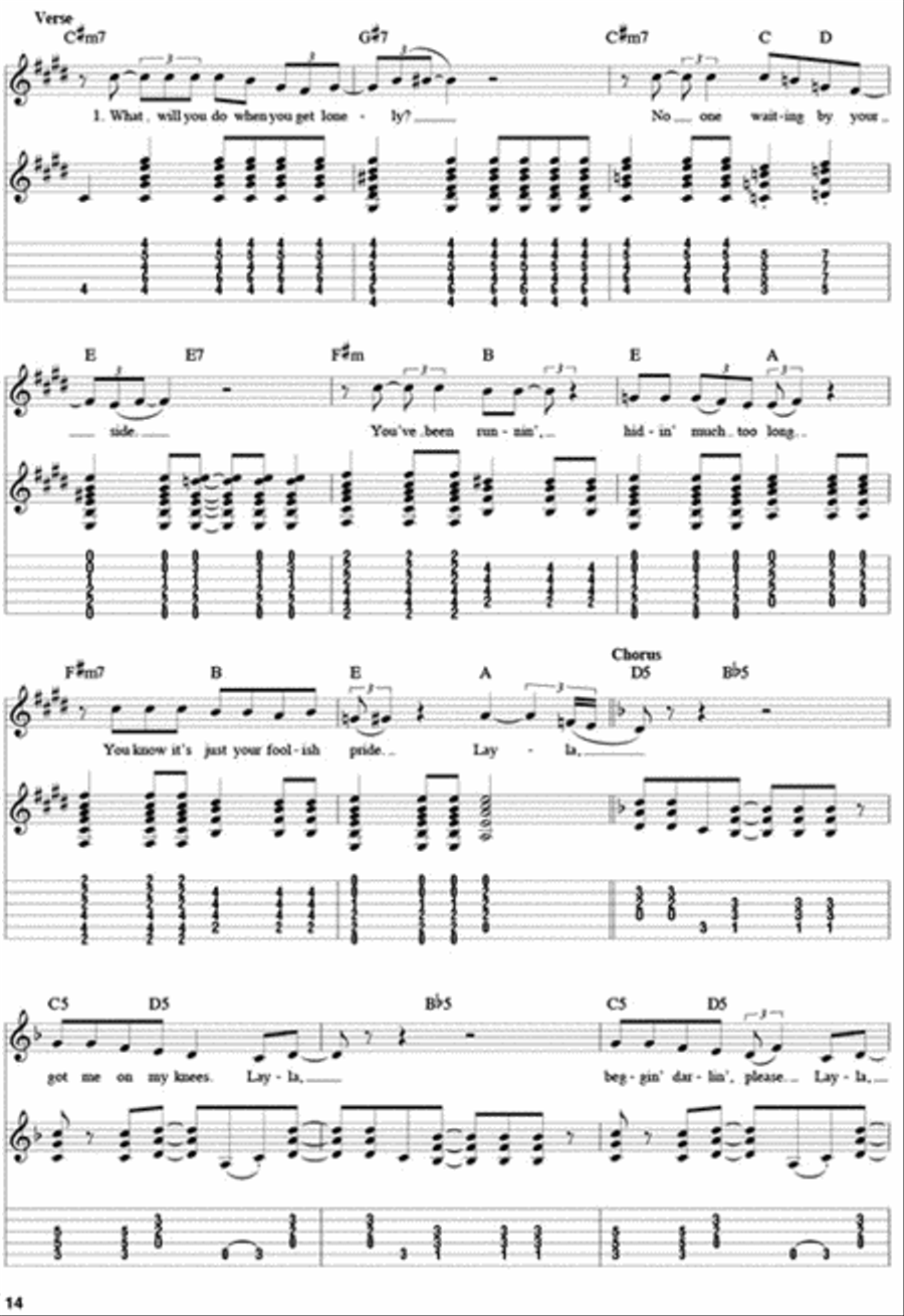 Eric Clapton – From the Album Unplugged Electric Guitar scores gallery preview page 5