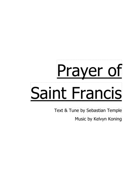 Prayer of Saint Francis image number null