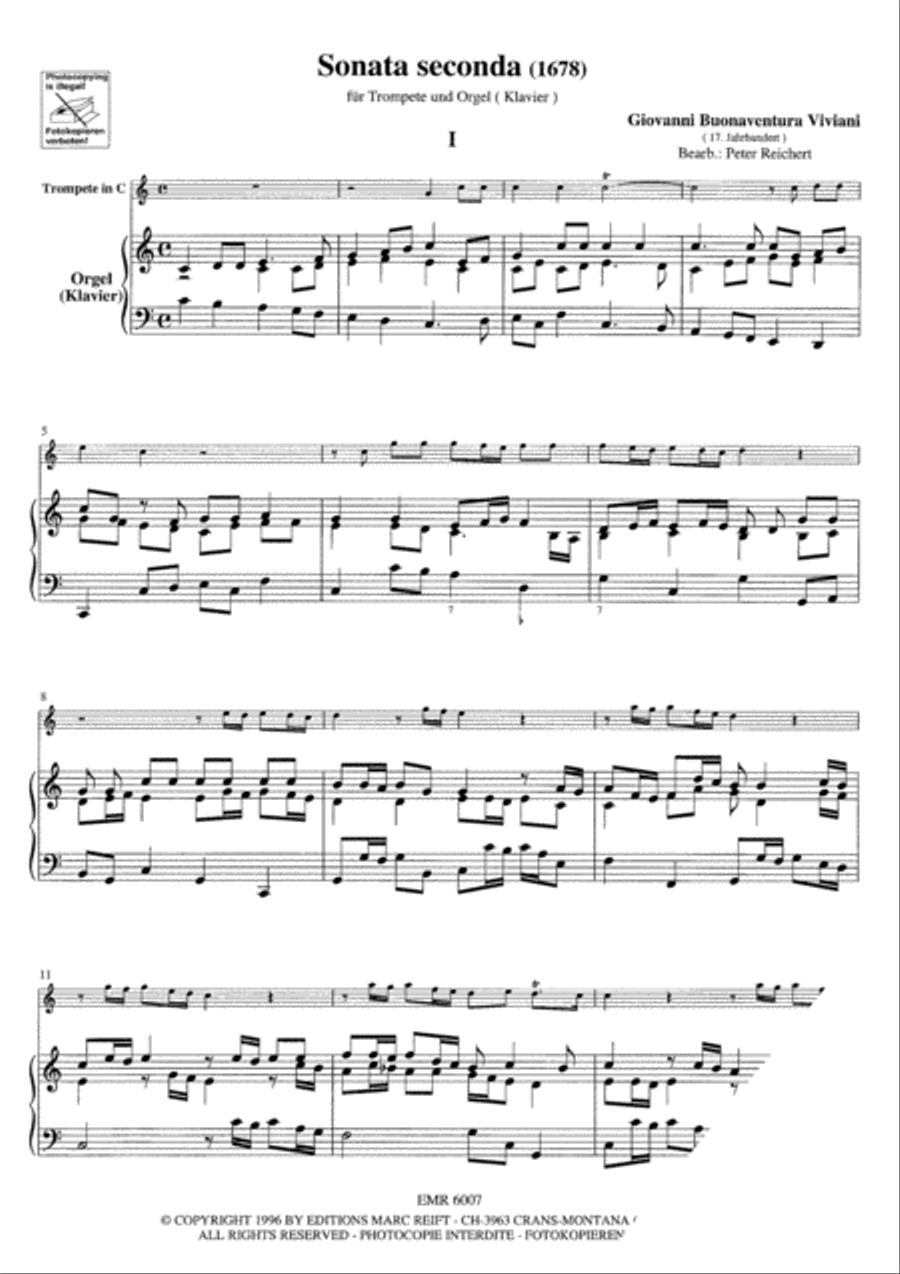 Sonata Seconda Trumpet Solo scores gallery preview page 3