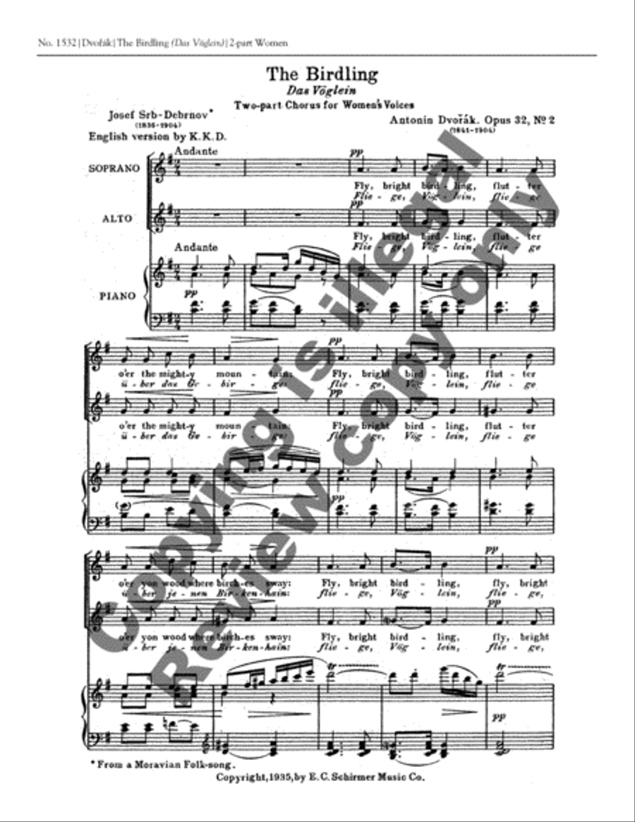 The Birdling (Das Voeglein) SA scores gallery preview page 3