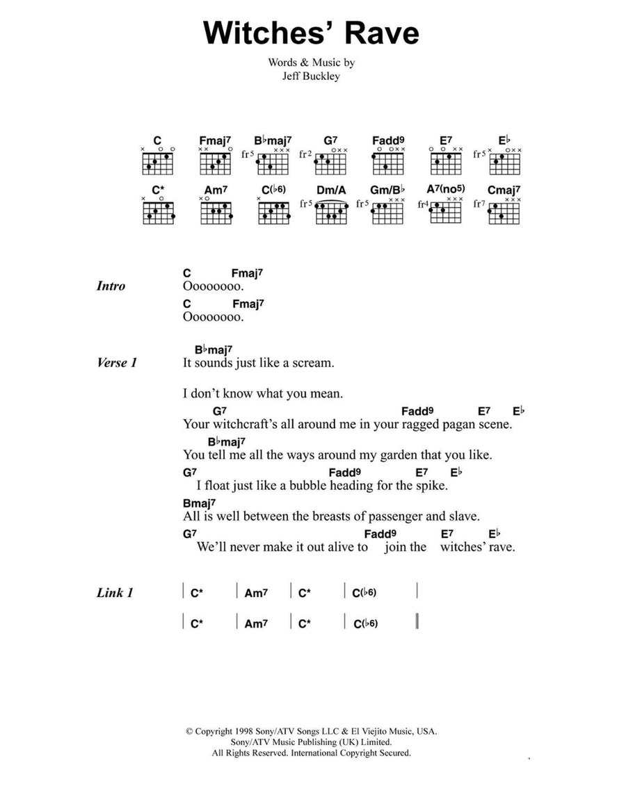 Witches' Rave Witches' Rave Easy Guitar scores gallery preview page 1