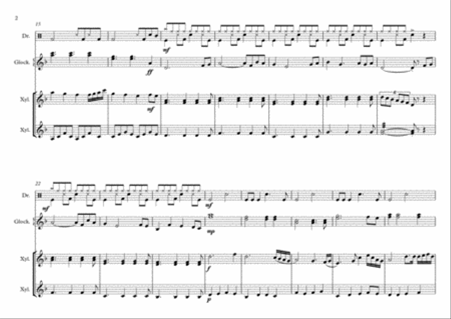 19 (Percussion) Percussion Ensemble scores gallery preview page 2