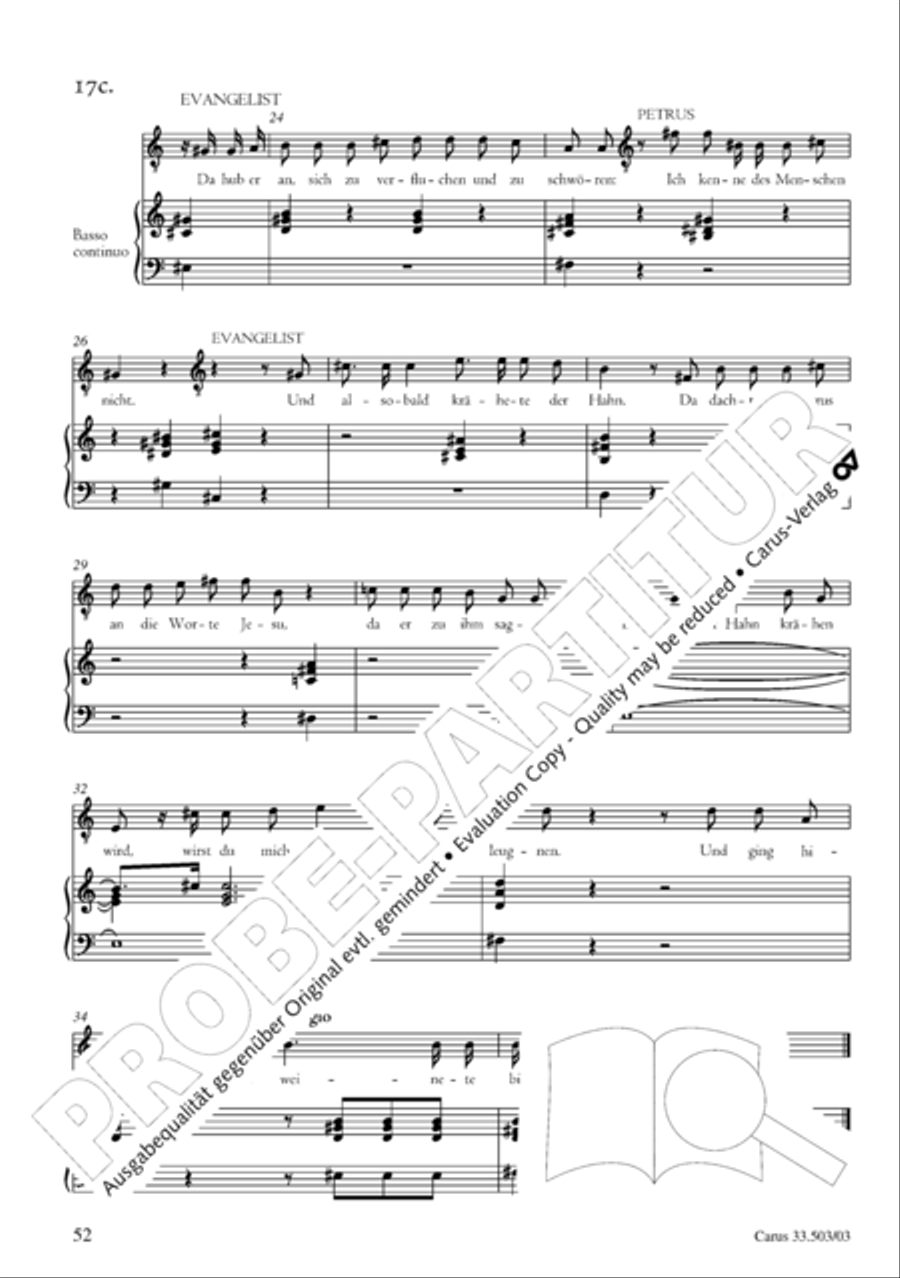 Passion according to St. Matthew (Passions-Musik nach dem Evangelisten Matthaus) SSATB scores gallery preview page 53