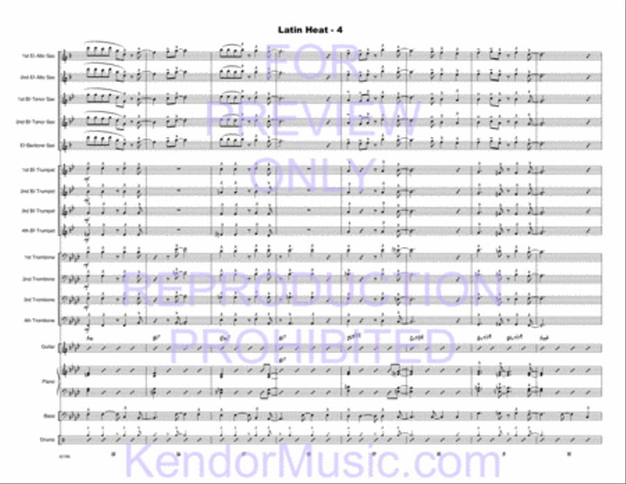 Latin Heat Latin Heat Jazz Ensemble scores gallery preview page 5
