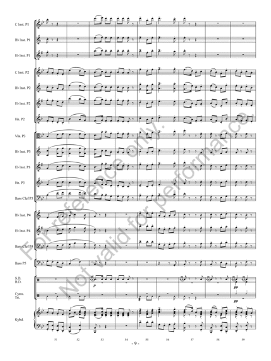Folk Songs From Somerset Concert Band scores gallery preview page 10
