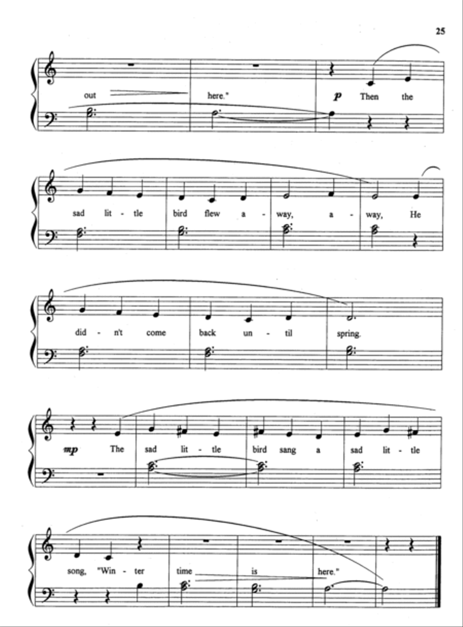 A Sad Little Song (with Teacher's Accompaniment) Easy Piano scores gallery preview page 2