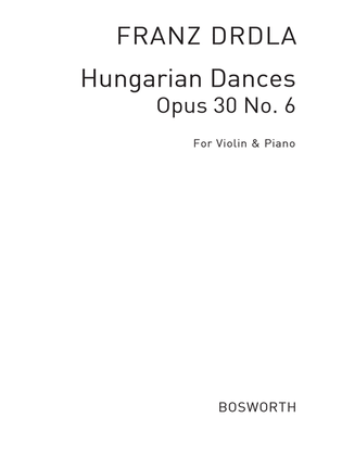 Book cover for Ungarische Tanz Op.30/6