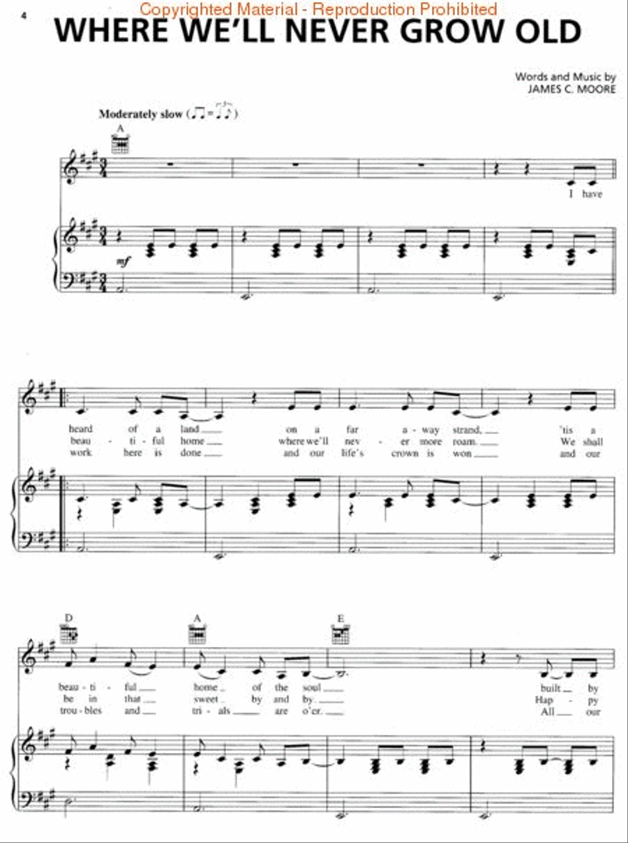 Johnny Cash – My Mother's Hymn Book Piano, Vocal, Guitar scores gallery preview page 2