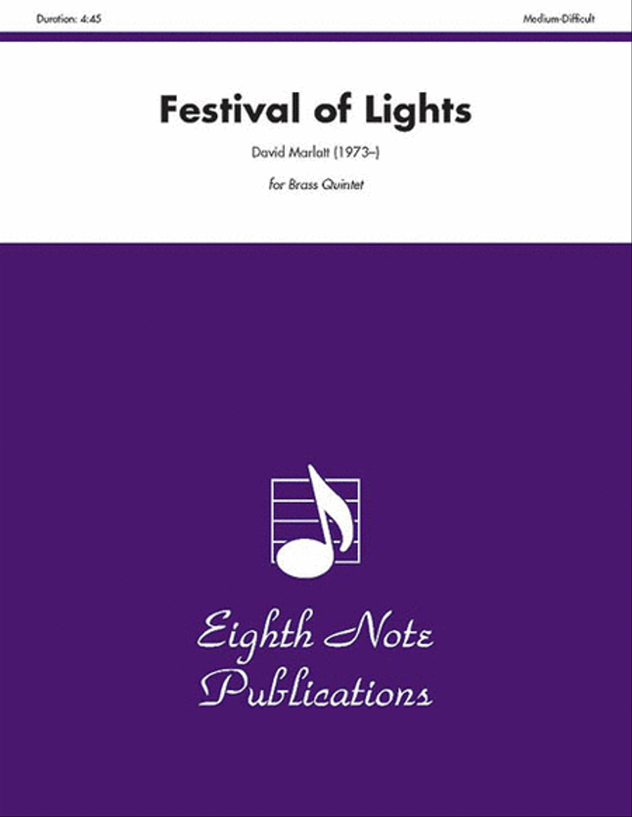 Festival of Lights Festival of Lights Brass Quintet scores gallery preview page 1