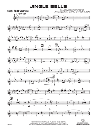 Jingle Bells: 2nd B-flat Tenor Saxophone