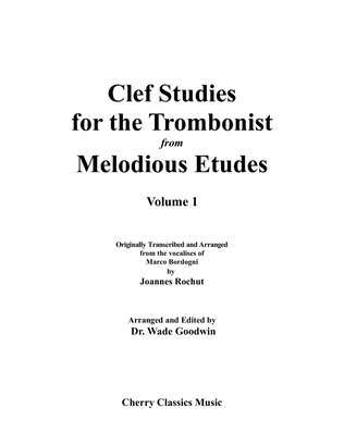 Book cover for Clef Studies for the Trombonist from Melodious Etudes Volume 1