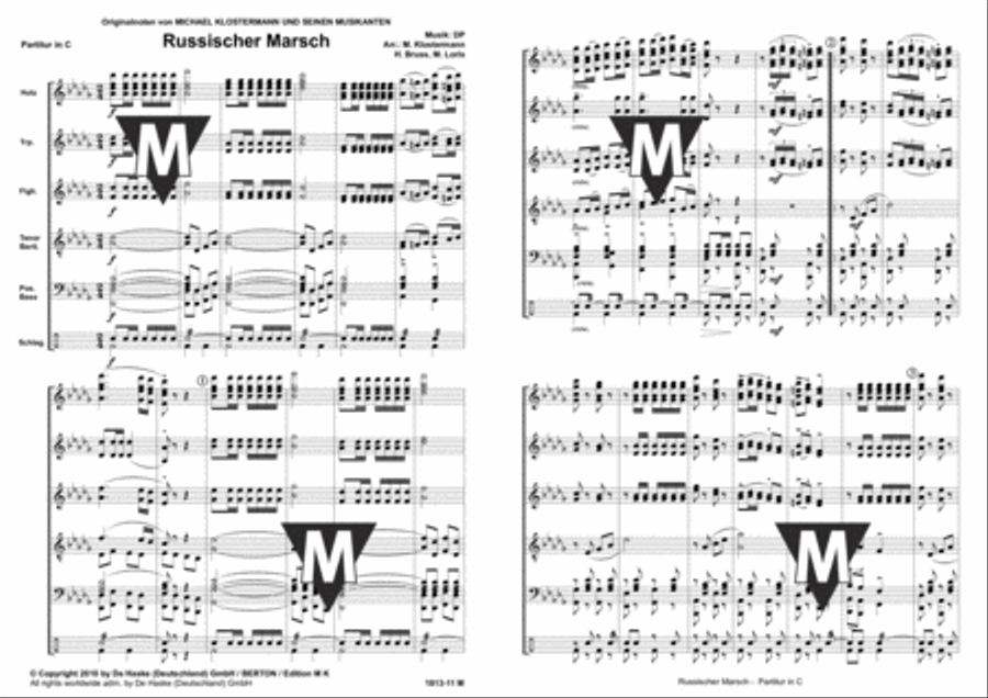 Russischer Marsch Concert Band scores gallery preview page 2