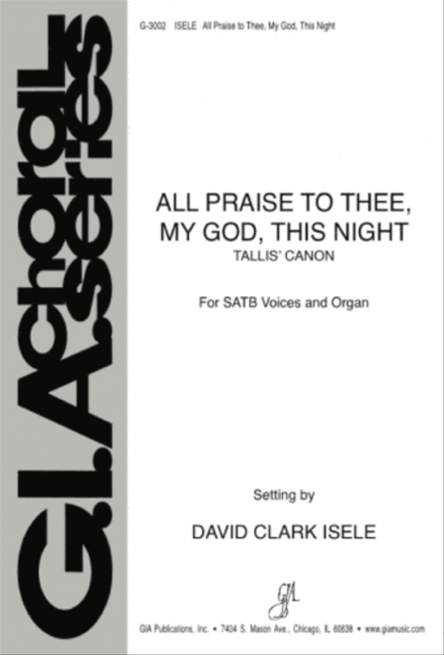 All Praise to Thee, My God, This Night 4-Part scores gallery preview page 1