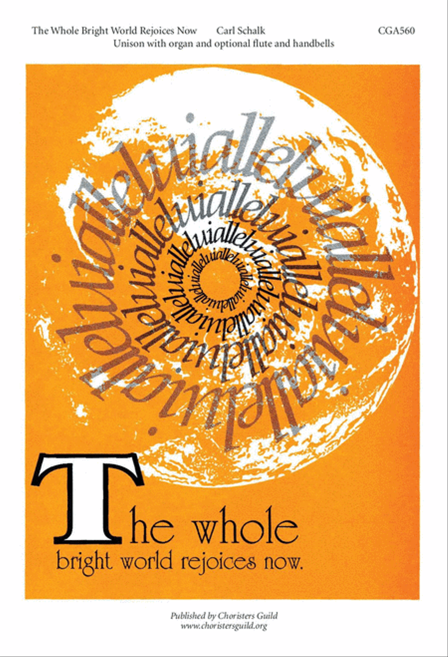 The Whole Bright World Rejoices Now Unison Choir scores gallery preview page 1
