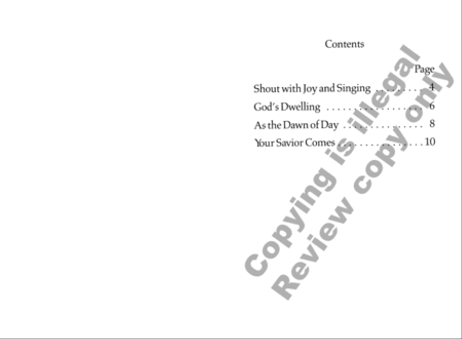 Four Liturgical Songs 4-Part scores gallery preview page 2