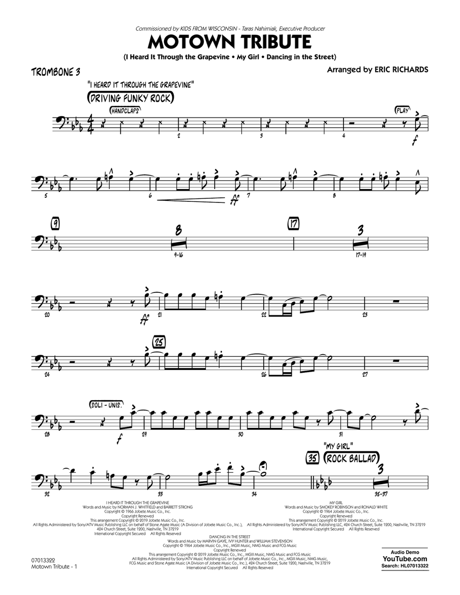 Motown Tribute - Trombone 3