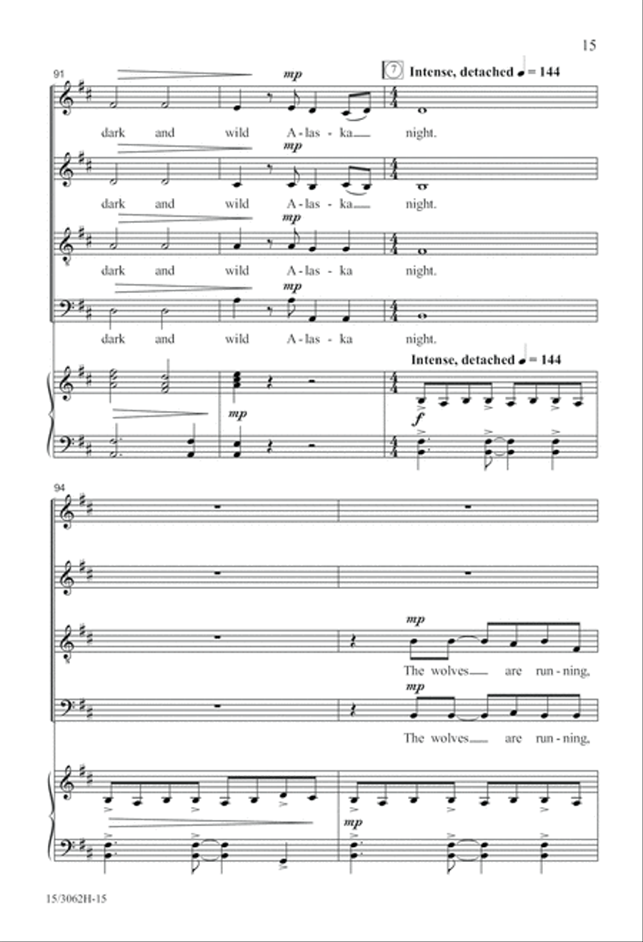 Aurora Borealis 4-Part scores gallery preview page 16