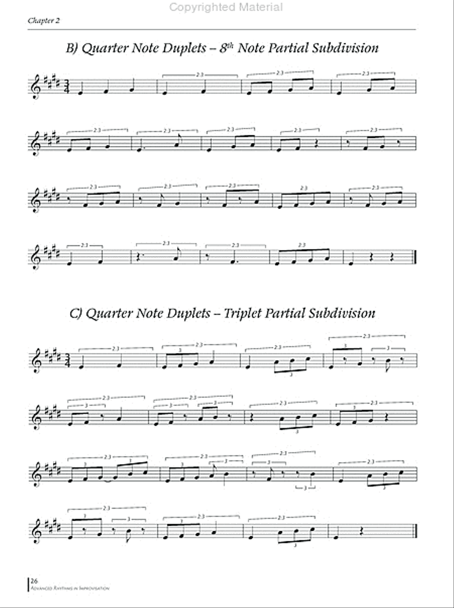 Advanced Rhythms in Improvisation Collection / Songbook scores gallery preview page 4