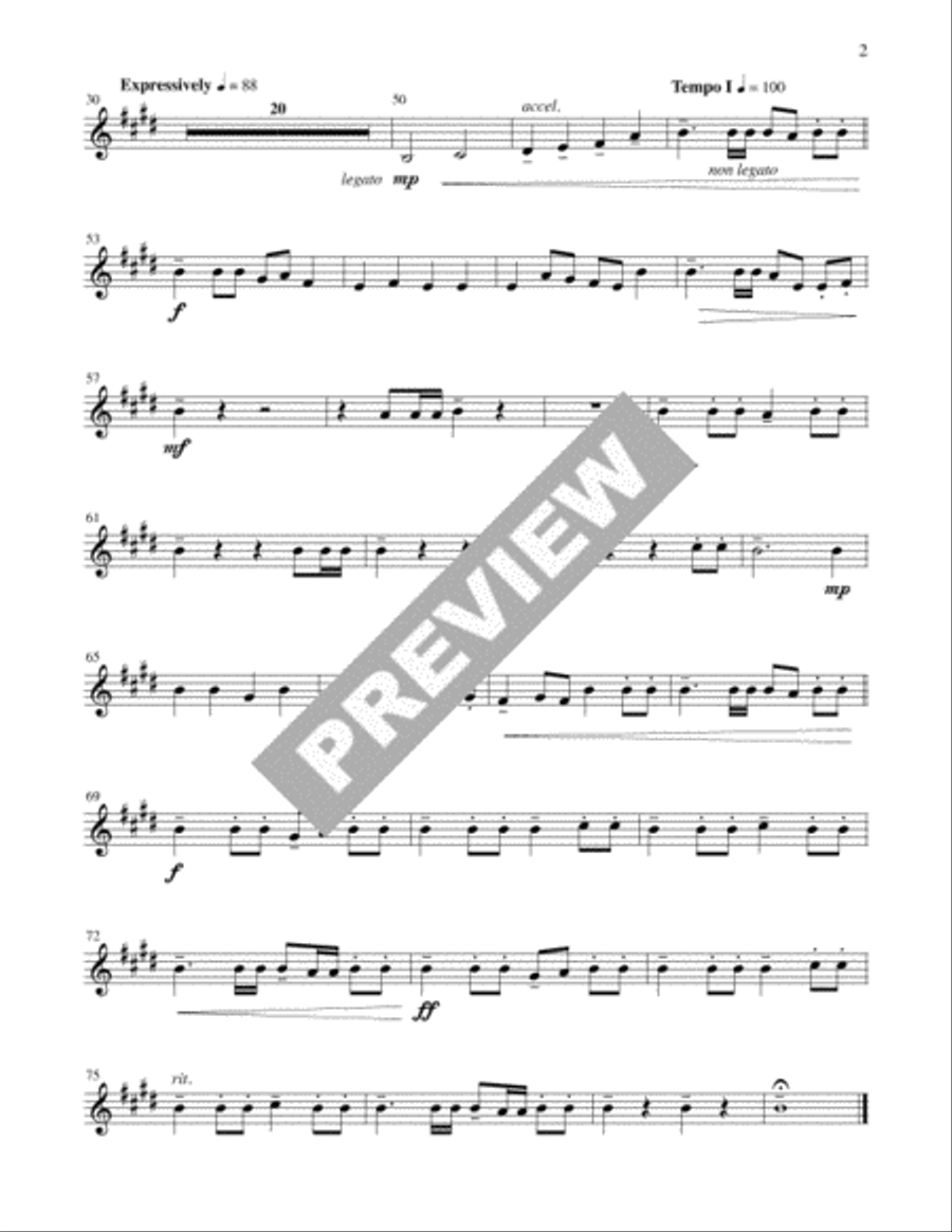 Melodic Gloria - Instrument edition Trombone scores gallery preview page 5