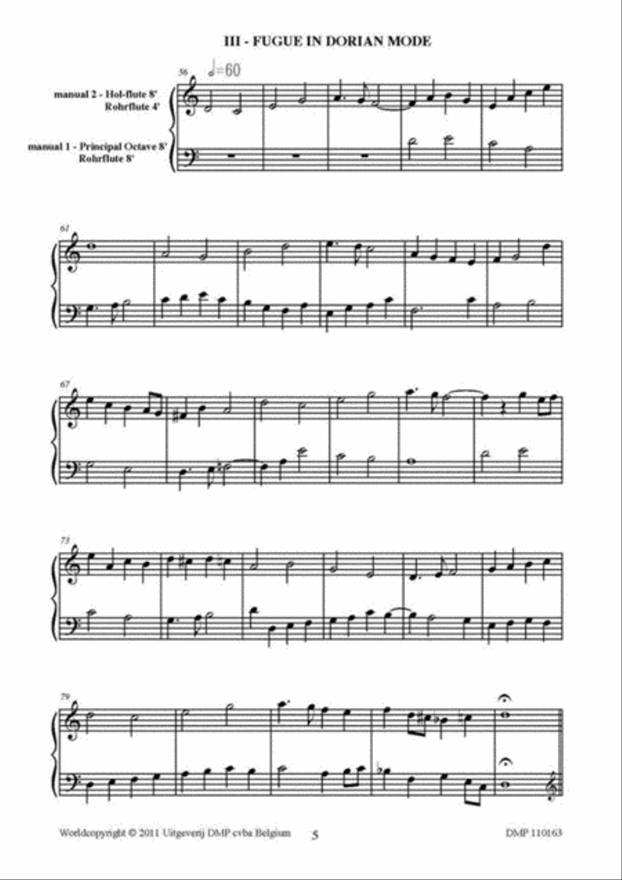 18 Fugues In 2 Parts 2-Part scores gallery preview page 3