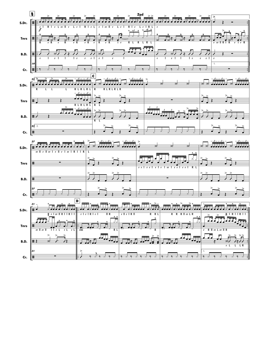 Zed Marching Band scores gallery preview page 2