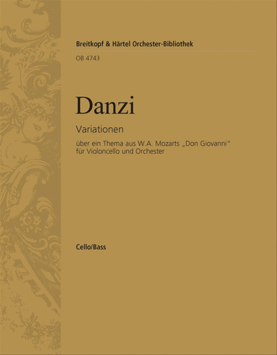 Variations on a theme from W.A. Mozart's “Don Giovanni” Orchestra scores gallery preview page 1