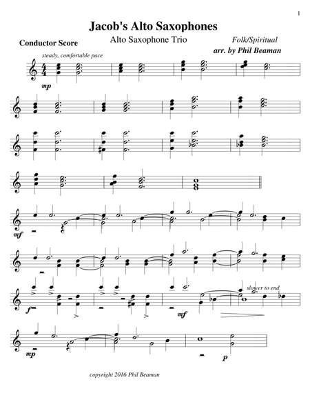 Jacob's Alto Saxophones - Trio image number null
