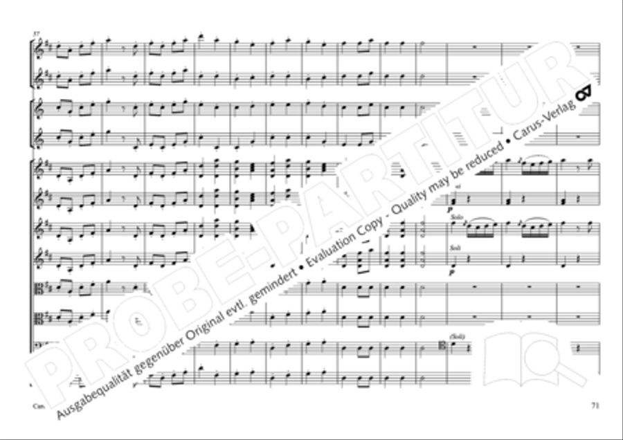 Concertone in D major Horn scores gallery preview page 72
