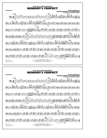 Nobody's Perfect - Trombone