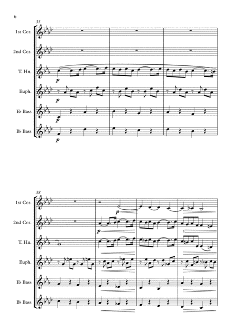 Pavane (Op. 50) - Brass Quintet Brass Quintet scores gallery preview page 6