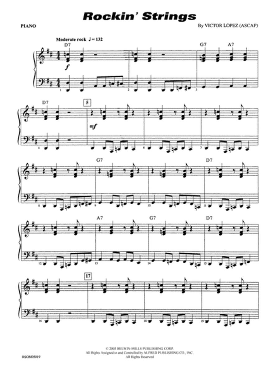 Rockin' Strings: Piano Accompaniment