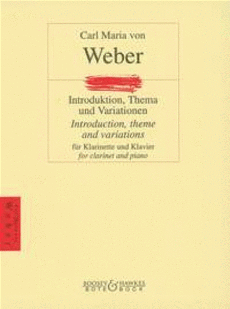 Introduktion, Thema Und Variationen Clarinet Solo scores gallery preview page 1