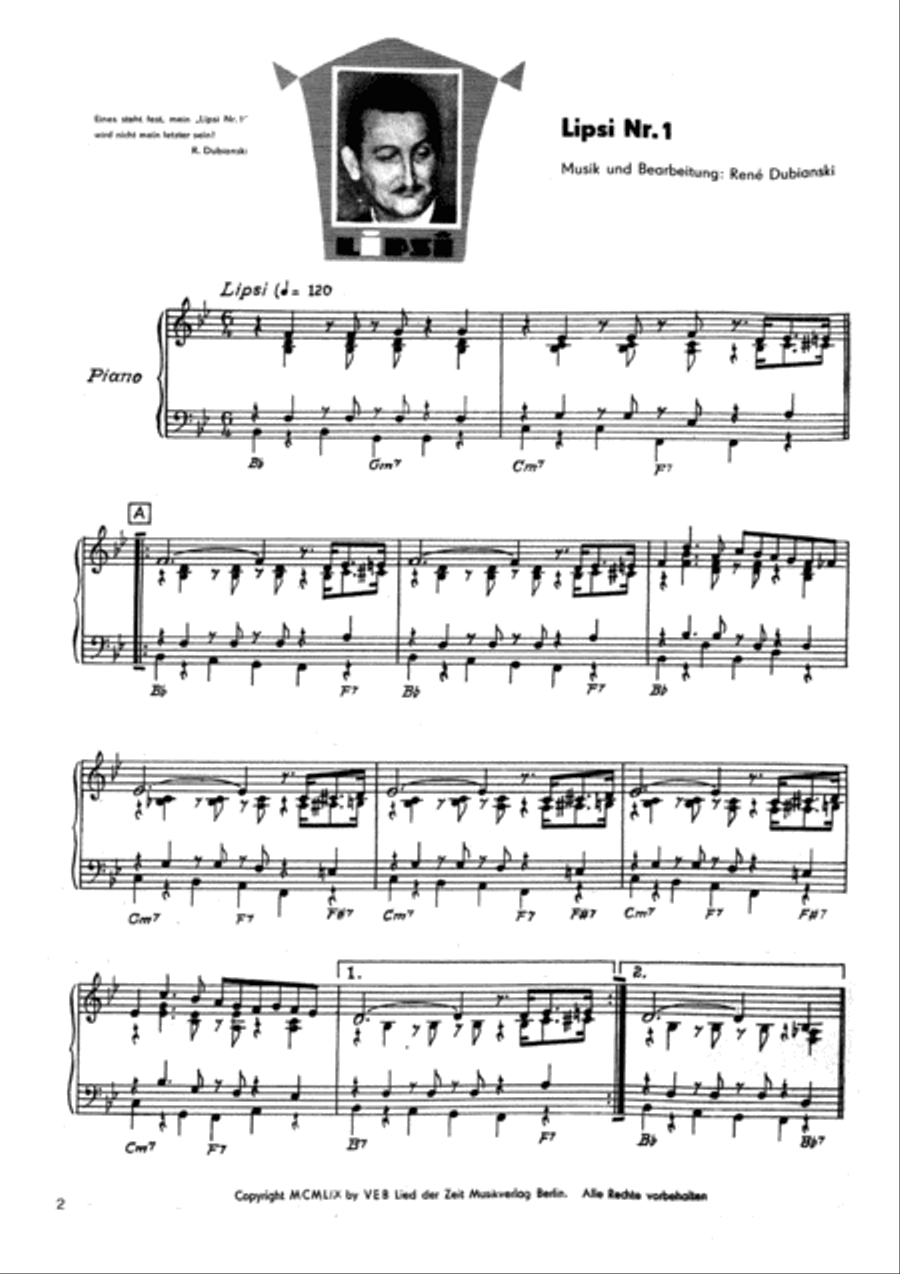 Alle tanzen Lipsi Voice scores gallery preview page 4