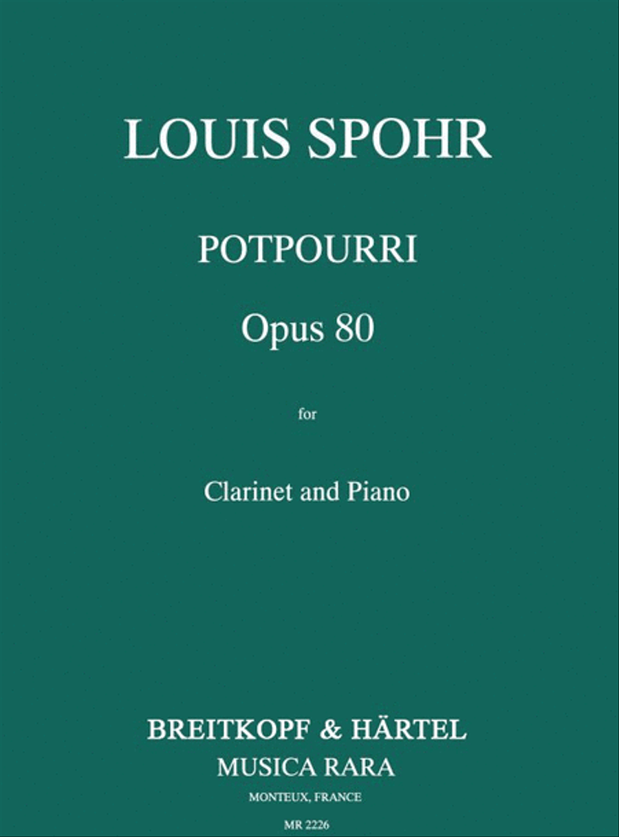 Potpourri Op. 80 Clarinet Solo scores gallery preview page 1