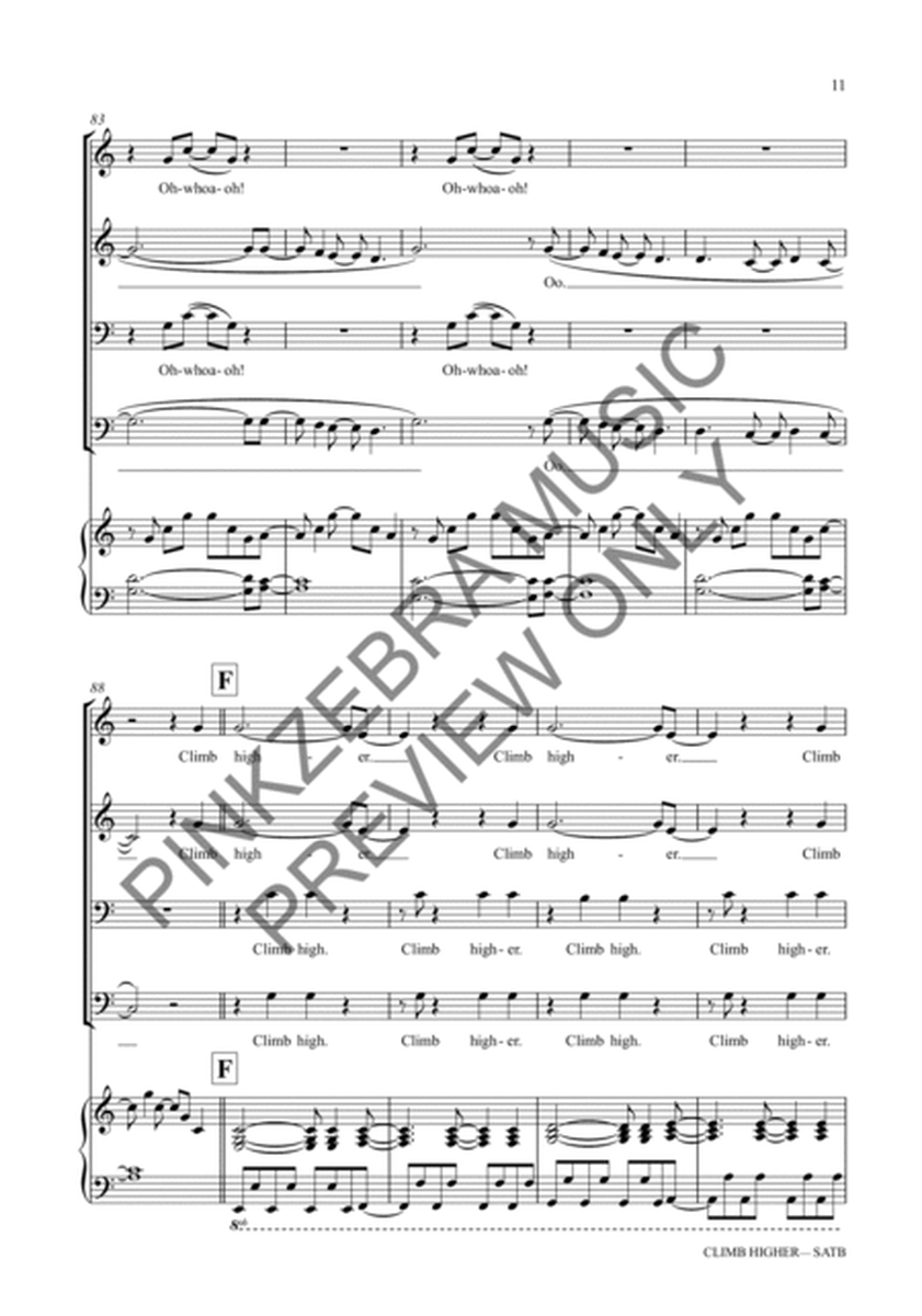 Climb Higher SATB image number null