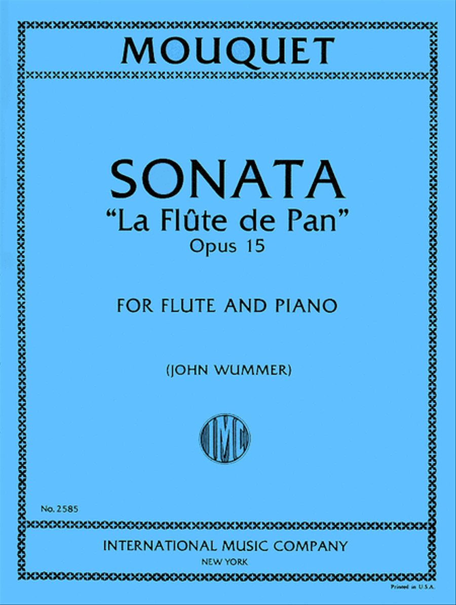 Sonata 'La Flote de Pan', Op. 15