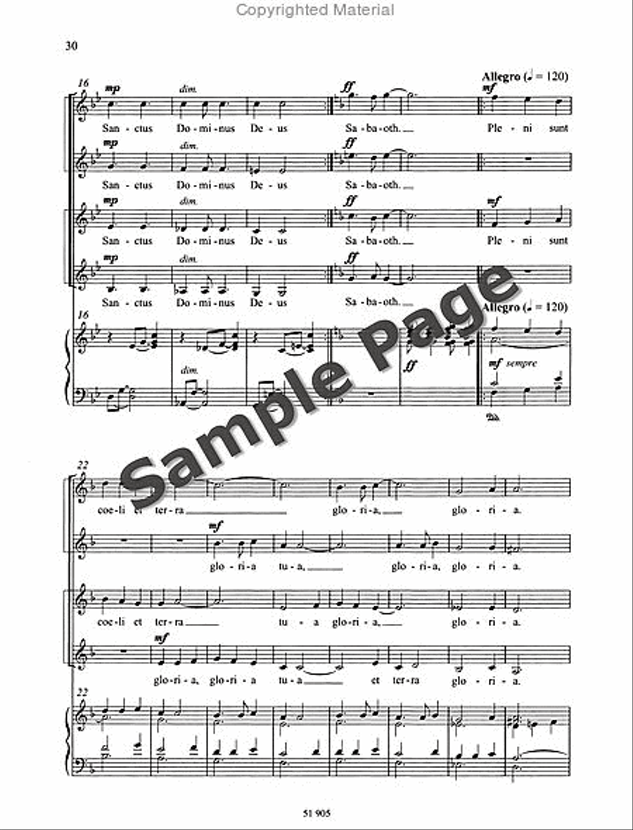 Missa Brevis SSAA scores gallery preview page 31