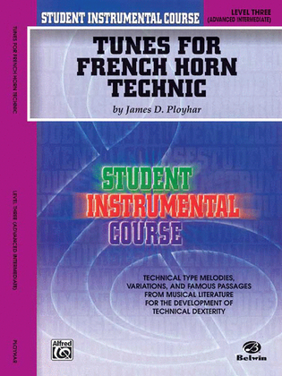 Book cover for Student Instrumental Course Tunes for French Horn Technic