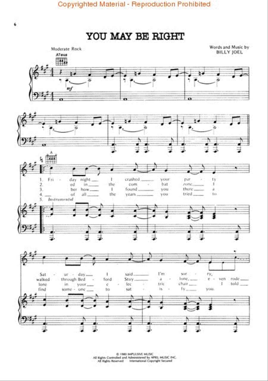 Billy Joel Complete – Volume 2 Piano, Vocal, Guitar scores gallery preview page 2