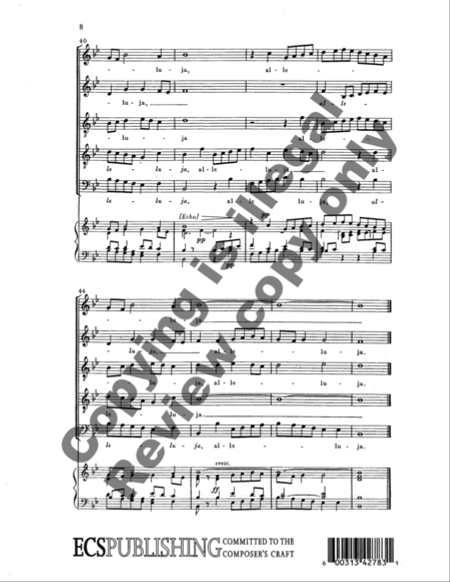 Omnes de Saba venient Omnes de Saba venient SATTB scores gallery preview page 8