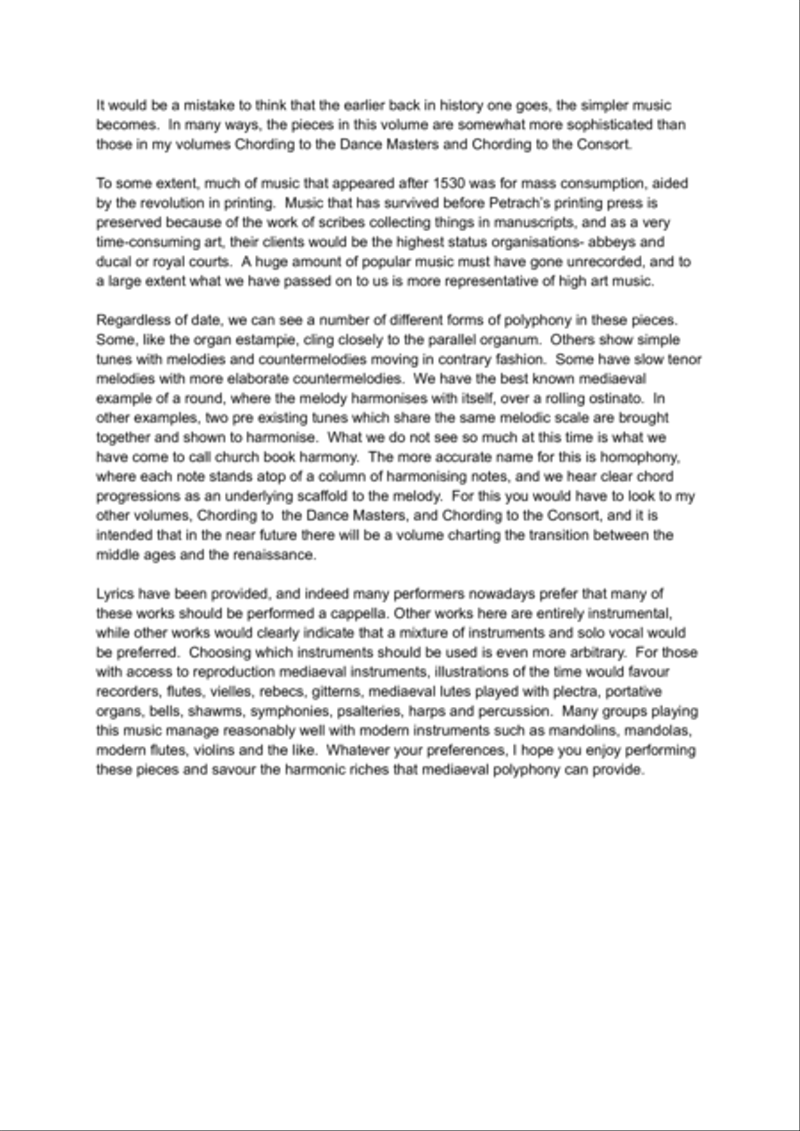 Harmony of the Middle Ages School and Community scores gallery preview page 5
