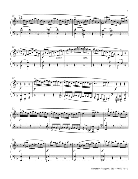 Sonata In F Major, K. 280 image number null
