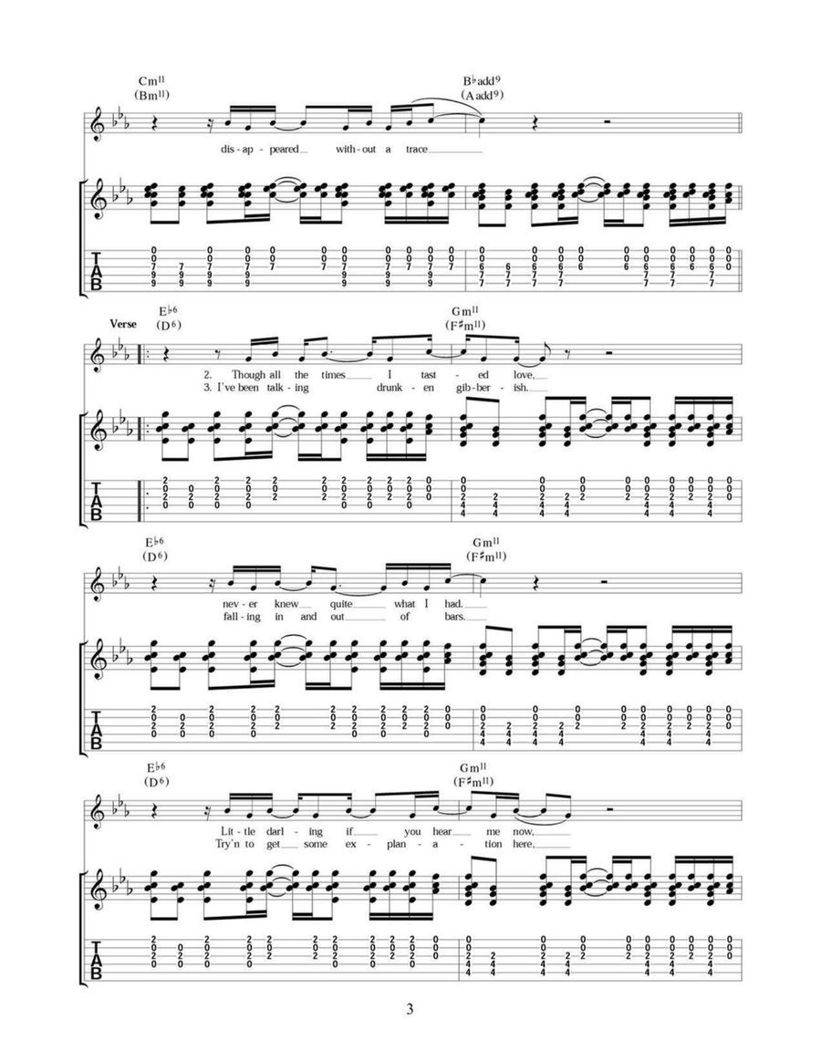 Sail Away Sail Away Acoustic Guitar scores gallery preview page 3