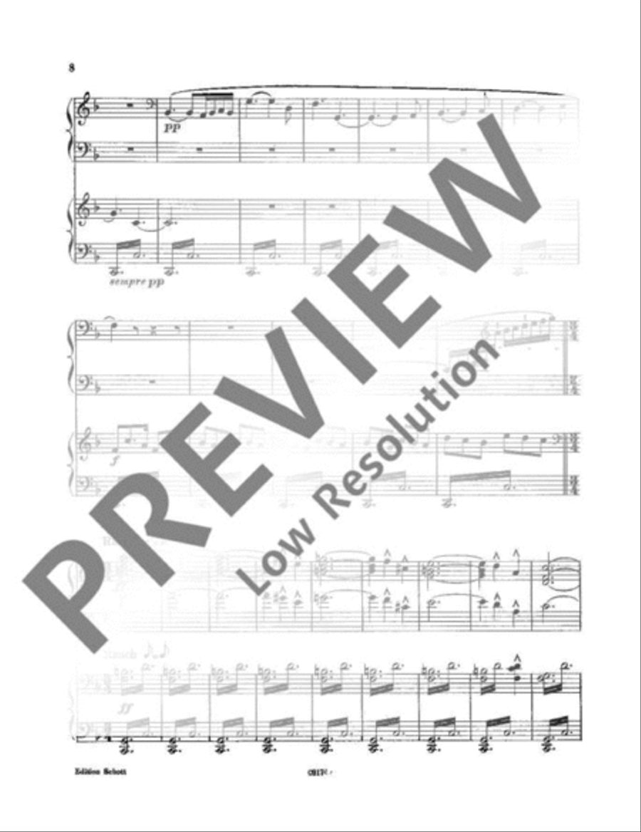 Siegfrieds Rheinfahrt Piano Duet scores gallery preview page 11