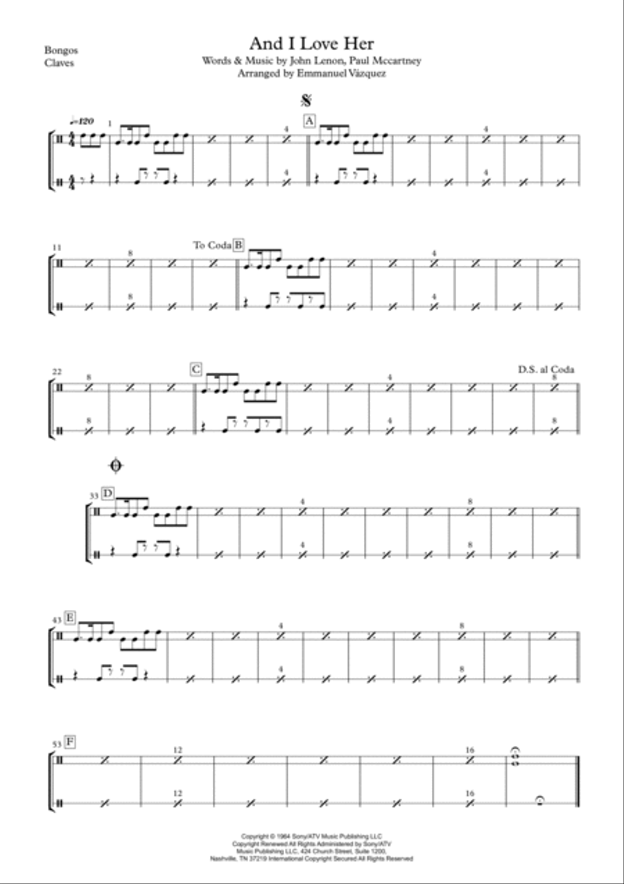 And I Love Her And I Love Her Chamber Music scores gallery preview page 5