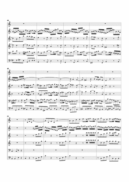 Aria: Wacht auf, Wacht auf! from Cantata BWV 110 (arrangement for 6 recorders) image number null