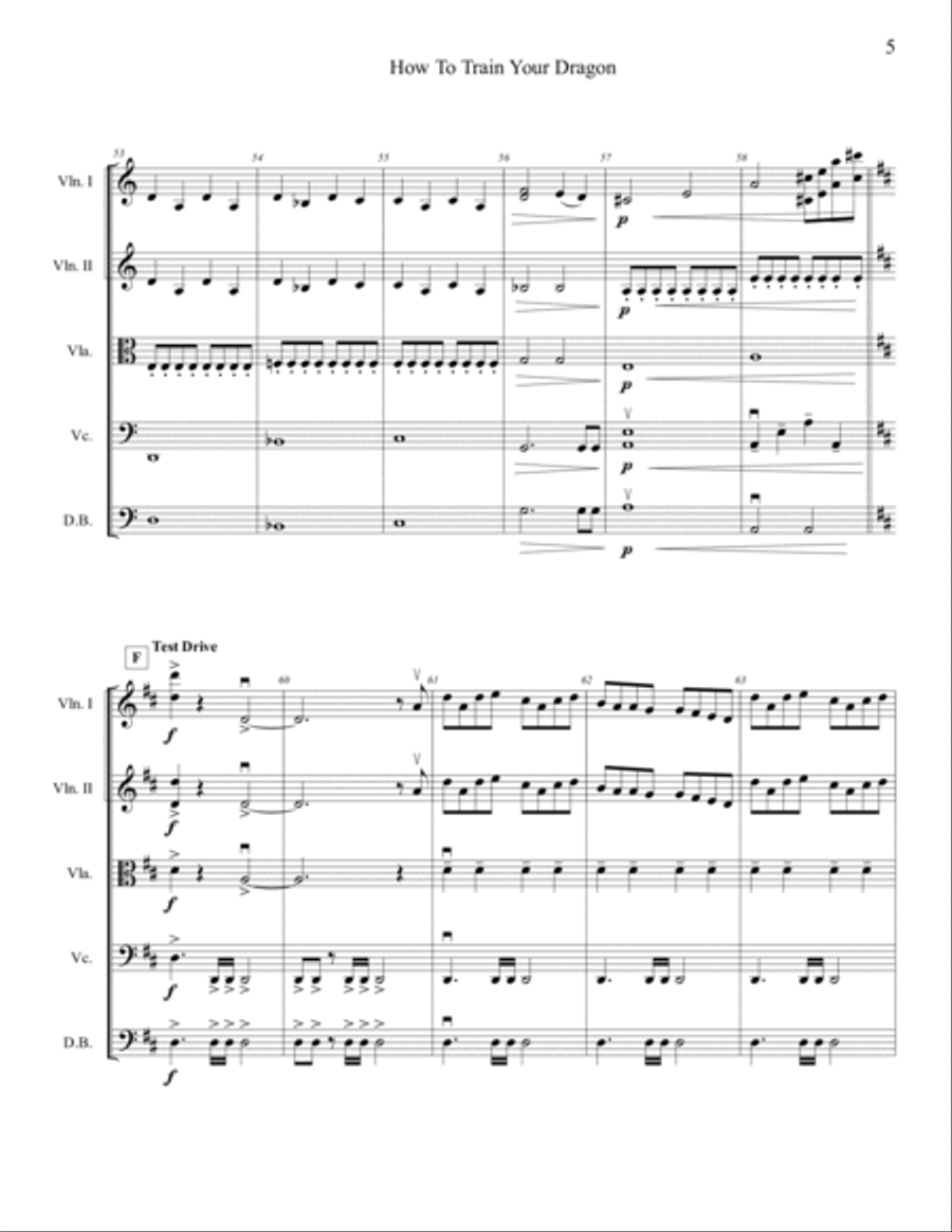 How To Train Your Dragon Score and Parts scores gallery preview page 5